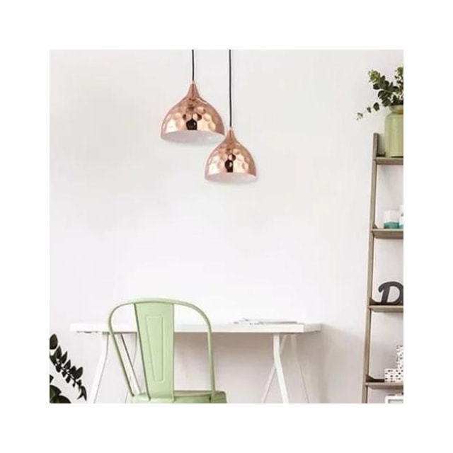 Pendente Martulus Aço Rosé E27 28cm - AVANT Pendente Martulus Aço Rosé E27 28cm - AVANT