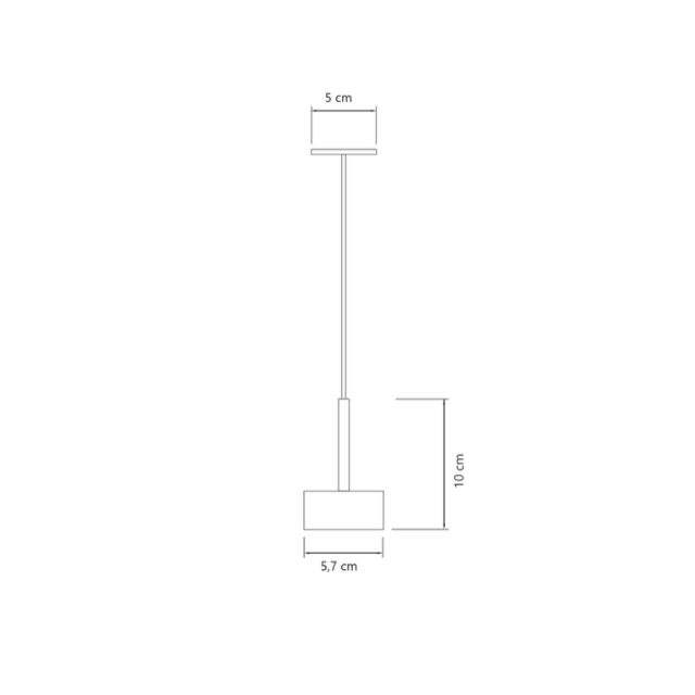 Pendente Puck Preto 6,5W 57x97mm - ENERLUX Pendente Puck Preto 6,5W 57x97mm - ENERLUX