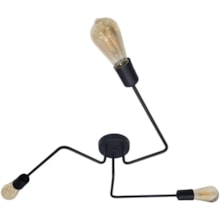 Pendente Sputnik Aranha 3 Hastes Preto - ENERLUX Pendente Sputnik Aranha 3 Hastes Preto - ENERLUX