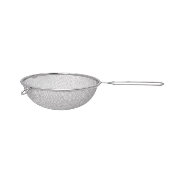 Peneira em Aço Inox Prata 18cm com Gancho Lateral Mimo Style