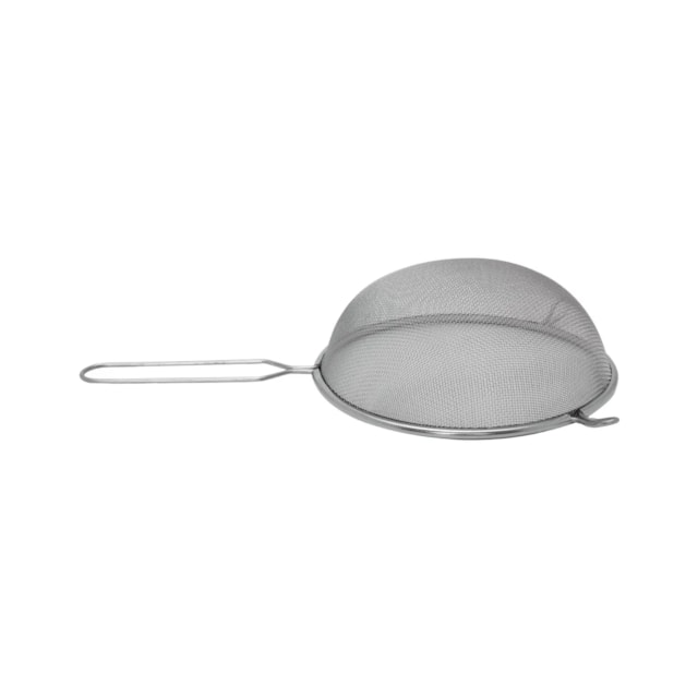 Peneira em Aço Inox Prata 18cm com Gancho Lateral Mimo Style