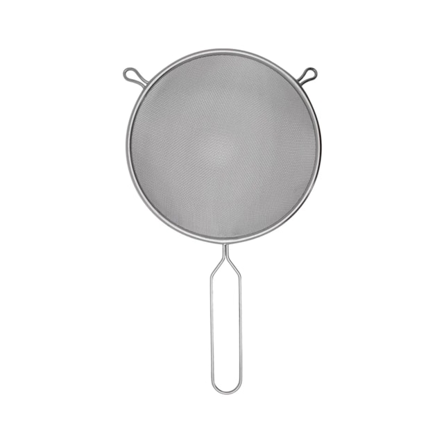 Peneira em Aço Inox Prata 18cm com Gancho Lateral Mimo Style