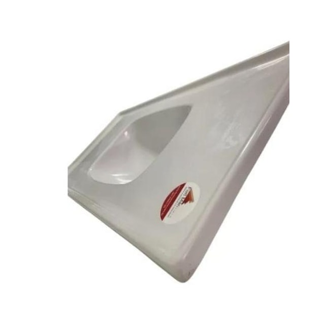 Pia de Cozinha 1,00 X 0,50m Branco Granitado Fibra - FORTMÁRMORE Pia de Cozinha 1,00 X 0,50m Branco Granitado Fibra - FORTMÁRMORE