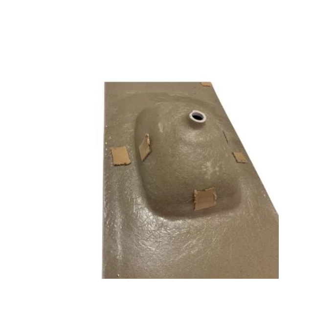 Pia de Cozinha 1,00 X 0,50m Branco Granitado Fibra - FORTMÁRMORE Pia de Cozinha 1,00 X 0,50m Branco Granitado Fibra - FORTMÁRMORE