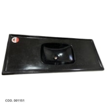 Pia de Cozinha 1,00 x 0,50m Grafite Granitado Fibra - FORTMÁRMORE Pia de Cozinha 1,00 x 0,50m Grafite Granitado Fibra - FORTMÁRMORE