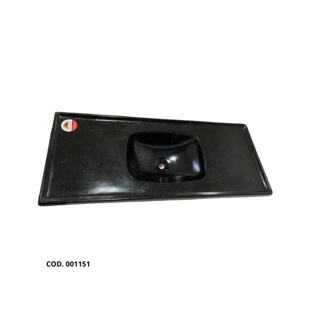 Pia de Cozinha 1,00 x 0,50m Grafite Granitado Fibra - FORTMÁRMORE Pia de Cozinha 1,00 x 0,50m Grafite Granitado Fibra - FORTMÁRMORE