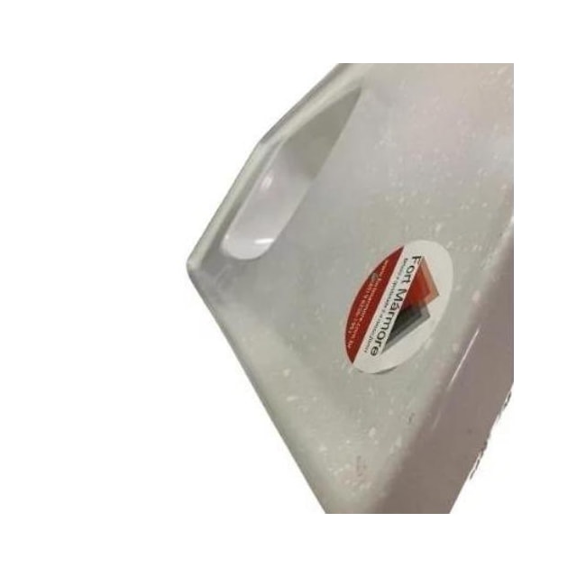 Pia de Cozinha 1,20 x 0,50m Branco Granitado Fibra - FORTMÁRMORE  Pia de Cozinha 1,20 x 0,50m Branco Granitado Fibra - FORTMÁRMORE