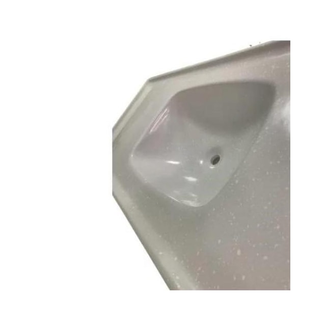 Pia de Cozinha 1,20 x 0,50m Branco Granitado Fibra - FORTMÁRMORE  Pia de Cozinha 1,20 x 0,50m Branco Granitado Fibra - FORTMÁRMORE