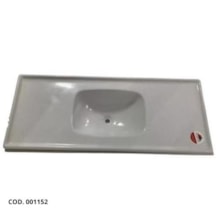 Pia de Cozinha 1,20 x 0,50m Branco Granitado Fibra - FORTMÁRMORE  Pia de Cozinha 1,20 x 0,50m Branco Granitado Fibra - FORTMÁRMORE