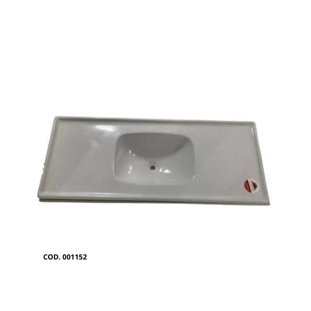 Pia de Cozinha 1,20 x 0,50m Branco Granitado Fibra - FORTMÁRMORE  Pia de Cozinha 1,20 x 0,50m Branco Granitado Fibra - FORTMÁRMORE