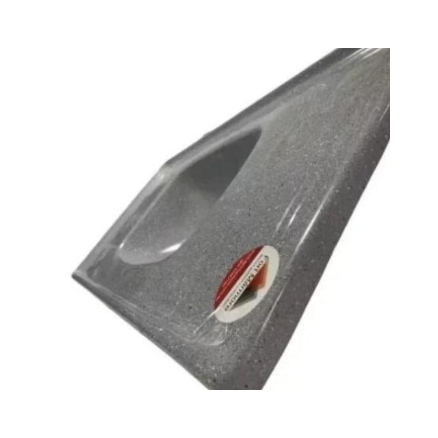 Pia de Cozinha 1,20 x 0,50m Cinza Granitado Fibra - FORTMÁRMORE Pia de Cozinha 1,20 x 0,50m Cinza Granitado Fibra - FORTMÁRMORE