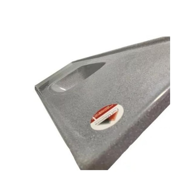 Pia de Cozinha 1,40 x 0,50m Cinza Granitado Fibra - FORTMÁRMORE Pia de Cozinha 1,40 x 0,50m Cinza Granitado Fibra - FORTMÁRMORE