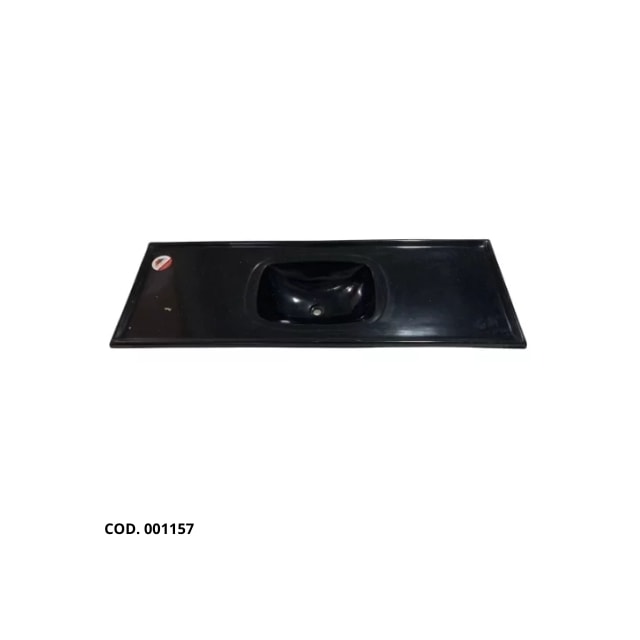 Pia de Cozinha 1,40 x 0,50m Grafite Granitado Fibra - FORTMÁRMORE Pia de Cozinha 1,40 x 0,50m Grafite Granitado Fibra - FORTMÁRMORE