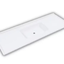 Pia de Mármore Sintético 1,20m x 0,54cm Branco Gelo - DECORALITA