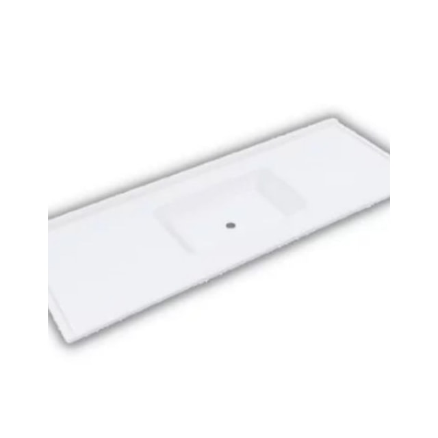 Pia de Mármore Sintético 1,20m x 0,54cm Branco Gelo - DECORALITA