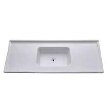 Pia de Mármore Sintético 1,20m x 0,54cm Branco Gelo - DECORALITA