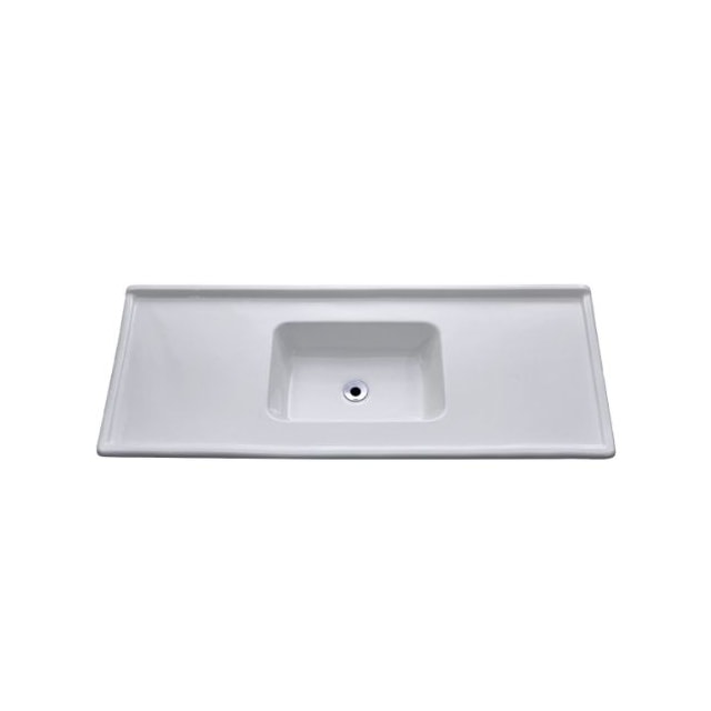 Pia de Mármore Sintético 1,20m x 0,54cm Branco Gelo - DECORALITA