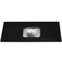 Pia Ecogranito com Cuba Inox 1,20 x 0,54 m Verde Romano - Decoralita Pia Ecogranito com Cuba Inox 1,20 x 0,54 m Verde Romano - Decoralita