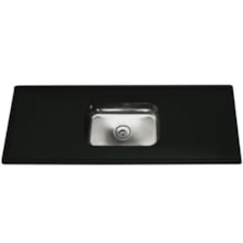 Pia Ecogranito com Cuba Inox 1,40 x 0,54 m Verde Romano - Decoralita Pia Ecogranito com Cuba Inox 1,40 x 0,54 m Verde Romano - Decoralita