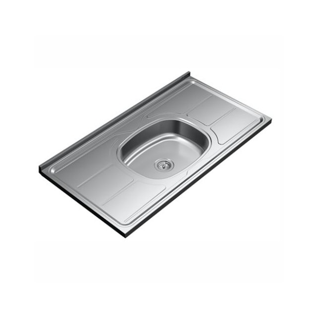 Pia Plus 30 de Inox 1,00 x 0,54cm Cuba N4.110 - GHELPLUS