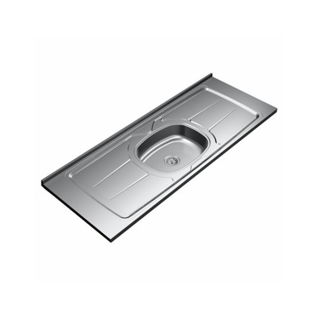 Pia Plus 30 de Inox 1,40m x 0,53cm Cuba N4.110 - GHELPLUS Pia Plus 30 de Inox 1,40m x 0,53cm Cuba N4.110 - GHELPLUS