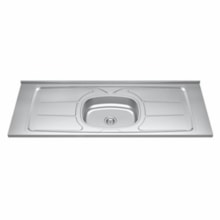 Pia Plus 30 de Inox 1,40m x 0,53cm Cuba N4.110 - GHELPLUS