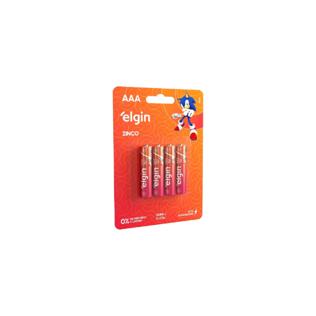 Pilha Comum Palito AAA - ELGIN