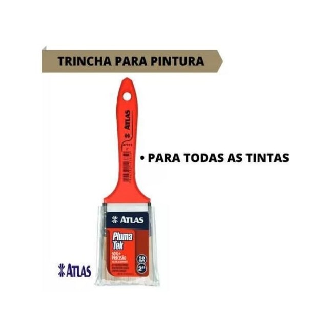 Pincel Trincha Plumatek 2.1/2" - ATLAS