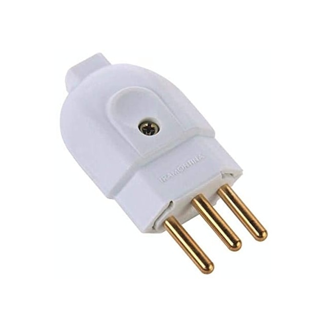 Pino Macho 2P+T 20A 250V Branco - TRAMONTINA Pino Macho 2P+T 20A 250V Branco - TRAMONTINA