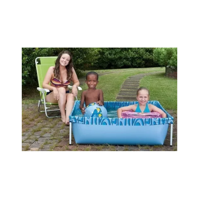 Piscina 400 Litros Retangular Infantil Azul - MOR