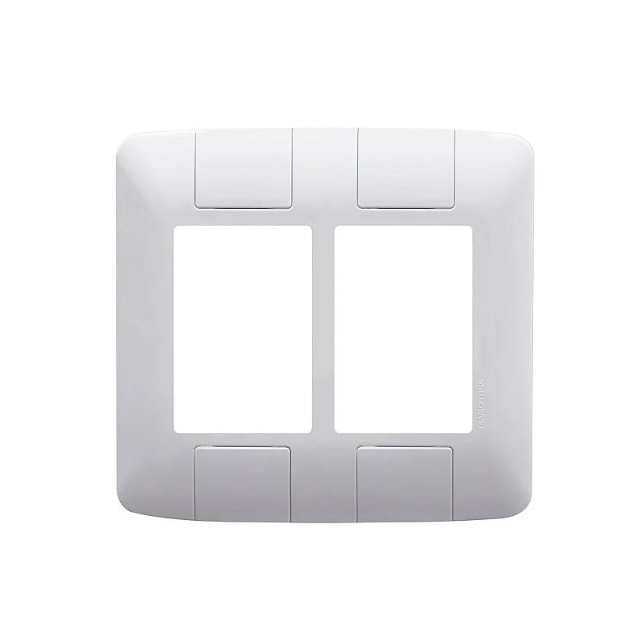 Placa 6 Postos 4x4 Branca Aria - TRAMONTINA Placa 6 Postos 4x4 Branca Aria - TRAMONTINA