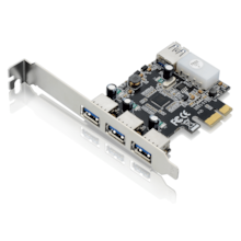 Placa Pci-E Usb 3.0 C/ 3 Portas Frontais + 1 Traseira Multilaser - GA130