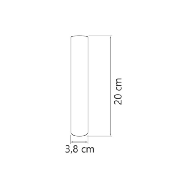 Plafon Tubular Branco Single 38x200mm - ENERLUX