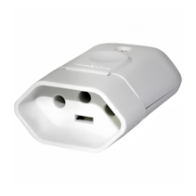 Plugue Fêmea 2P + T 10A 250V Branco - TRAMONTINA