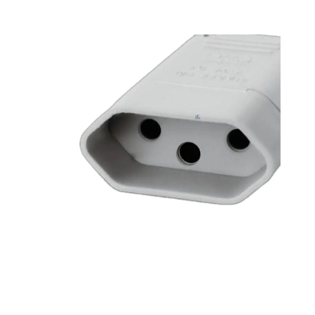 Plugue Fêmea 2P+T 20A Cinza - Perlex Plugue Fêmea 2P+T 20A Cinza - Perlex