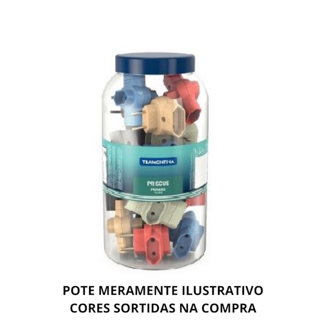 Plugue T 2P 10A 250V de 3 Saídas - TRAMONTINA