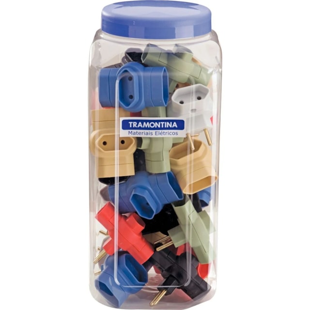 Plugue T 2P 10A 250V - TRAMONTINA Plugue T 2P 10A 250V - TRAMONTINA