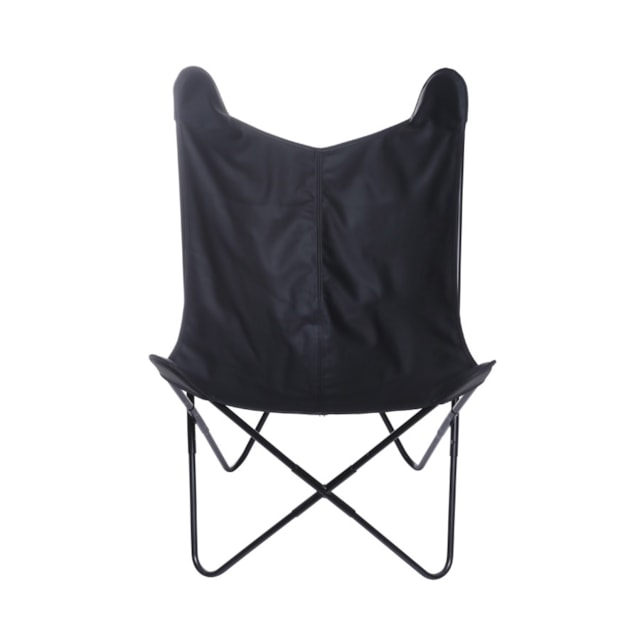 POLTRONA BUTTERFLY P.U. PRETA BASE METAL PINTURA PRETA POLTRONA BUTTERFLY P.U. PRETA BASE METAL PINTURA PRETA