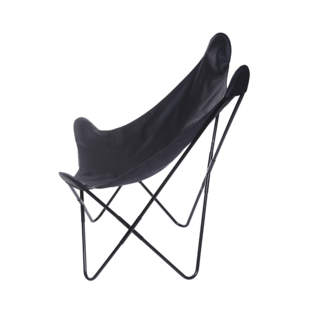 POLTRONA BUTTERFLY P.U. PRETA BASE METAL PINTURA PRETA POLTRONA BUTTERFLY P.U. PRETA BASE METAL PINTURA PRETA