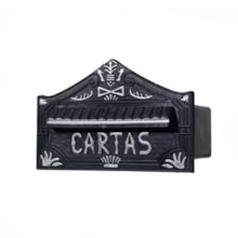 Porta Carta Real Prata Pequeno - Telha Luz Porta Carta Real Prata Pequeno - Telha Luz