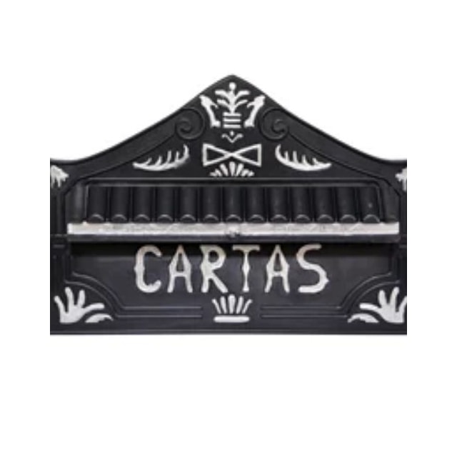 Porta Carta Real Preto com Branco Pequeno - Telha Luz