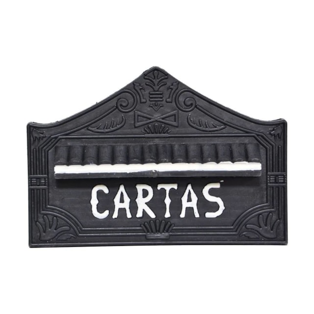 Porta Carta Real Preto com Branco Pequeno - Telha Luz