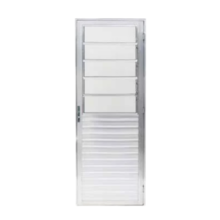 Porta de Aluminio Home Natural VD Canelado L/D 2,10 x 0,80m - QUALITY