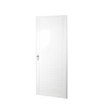 Porta de Aluminio Lambri Prime Branca L/D 2,10 x 0,80m - QUALITY