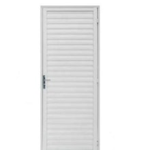 Porta de Alumínio Veneziana Branca Lado Direito 0,70 x 2,10 - Quality