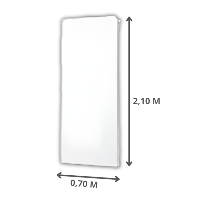 Porta de Madeira Branca Lisa MDF 2,10x0,70m - ALPHAPLUS