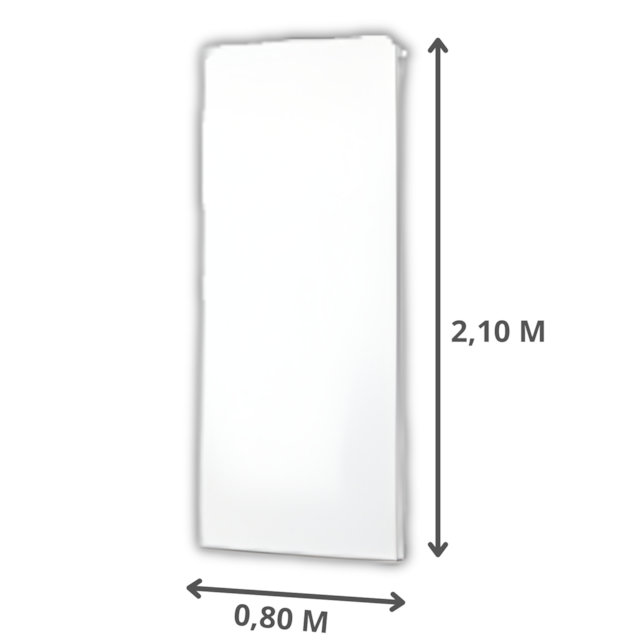 Porta de Madeira Branca Lisa MDF 2,10x0,80m - ALPHAPLUS