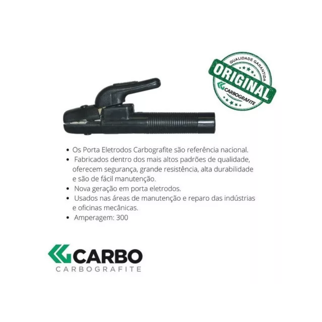 Porta Eletrodos A300 300 Ampéres - CARBOGRAFITE