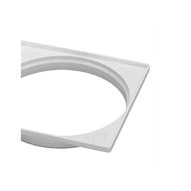 Porta Grelha Quadrado 100mm Branca - Tigre  Porta Grelha Quadrado 100mm Branca - Tigre