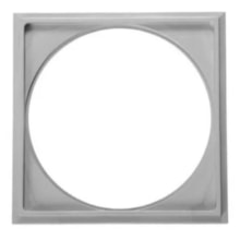 Porta-Grelha Quadrado Cinza 9,4 x 9,4cm - Astra Porta-Grelha Quadrado Cinza 9,4 x 9,4cm - Astra